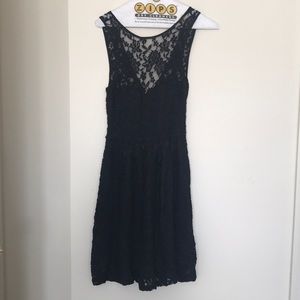 Black lace dress